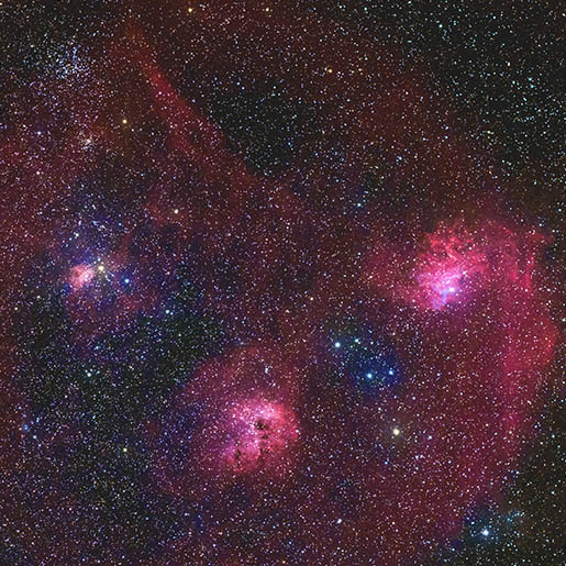 勾玉星雲／M36／M38